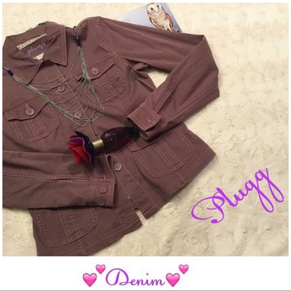 Plum Denim Jacket